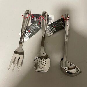 ALL-CLAD Metalcrafters Stainless Soup Ladle, Fork and Spoon Serving Utensils